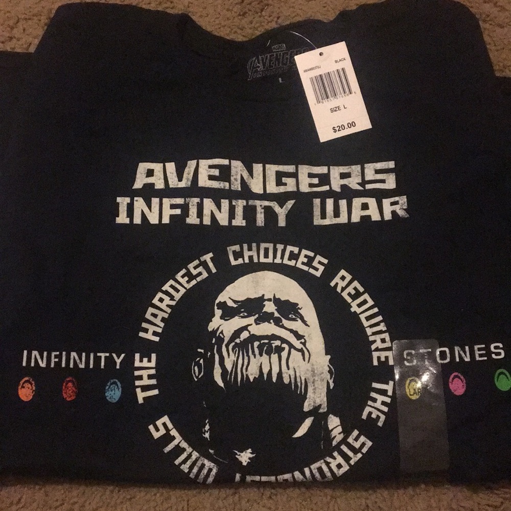 Marvel avengers infinity war t-shirt